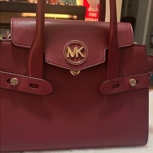 Michael Kors Red Satchel Bag